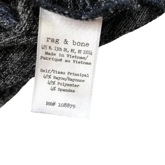 Rag & Bone Nicole Heather Black Pullover Open Sleeveless Tank Top - Picture 5 of 6